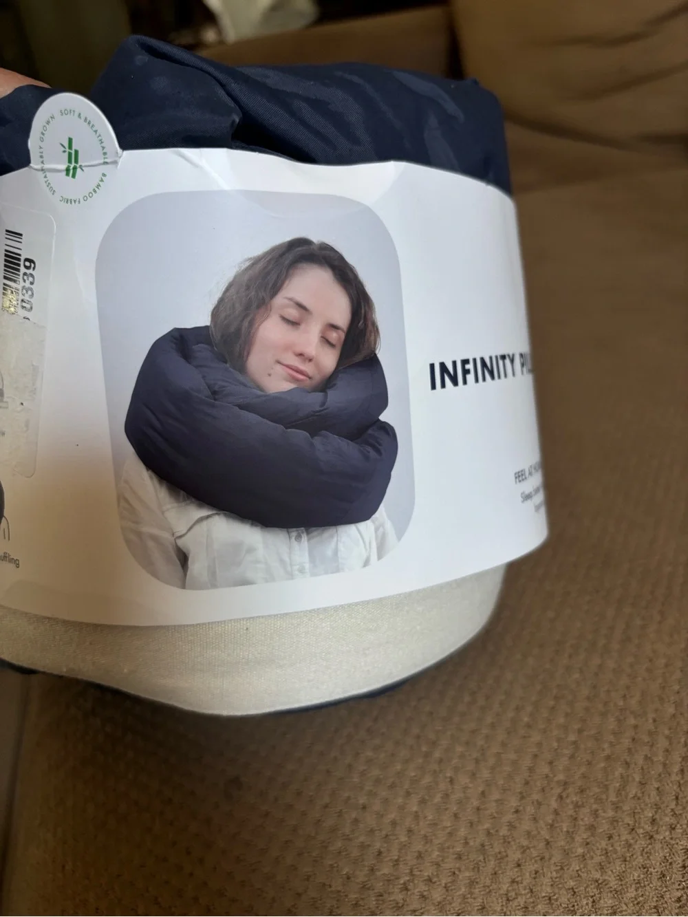 Infinity Pillow Travel Neck Pillow - Midnight Grey